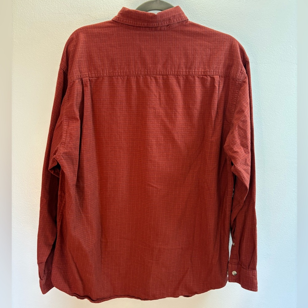 Columbia Rust Cotton Button Down Shirt L - Picture 4 of 4